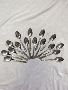 Onieda Homestead Simeon & George Rodgers Stainless Steel Teaspoons Set Of 16
